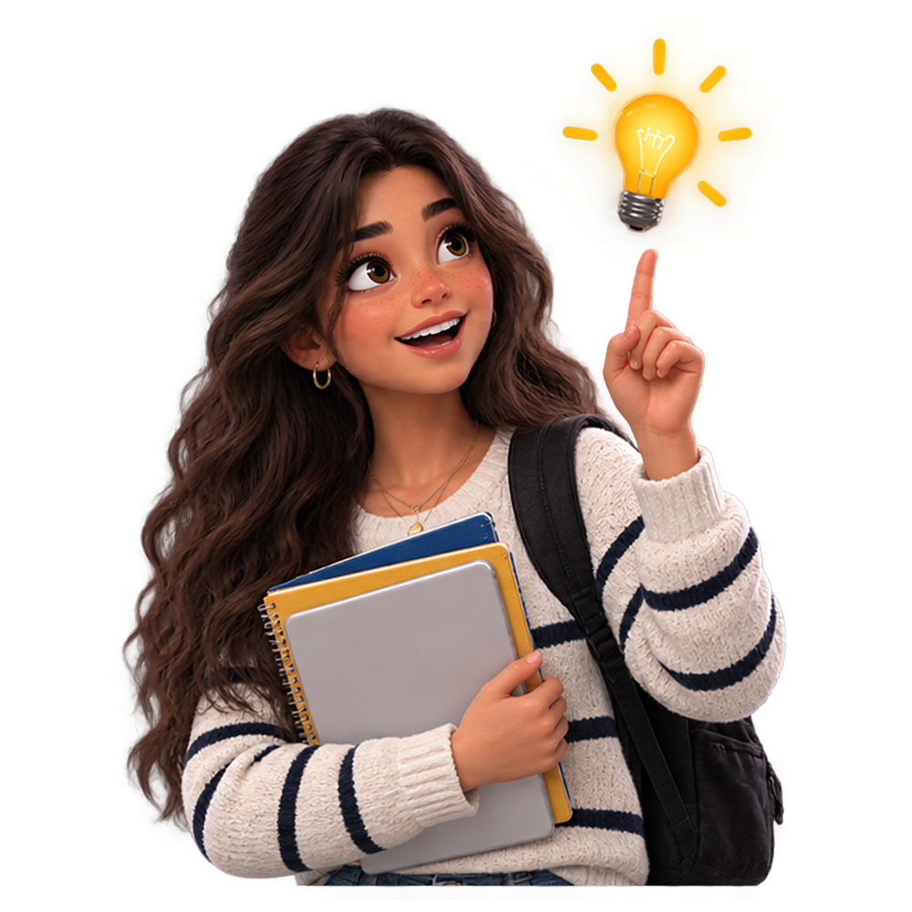 Student with a completed plan